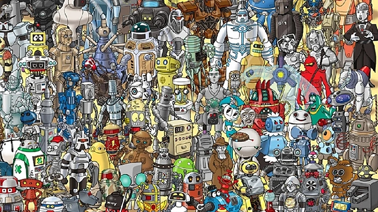 פוסטר רובוטים מפורסמים בקולנוע