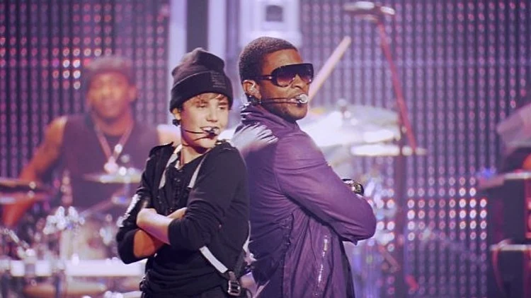 ג'סטין ביבר ואשר בסרט never say never