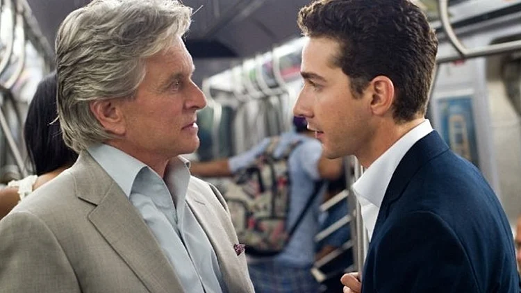 מייקל דאגלס ושיה לה-באף ב"וול סטריט: הכסף מדבר"