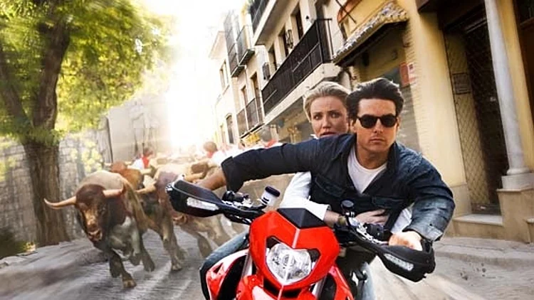 טום קרוז וקמרון דיאז בסרט "כמו יום ולילה"