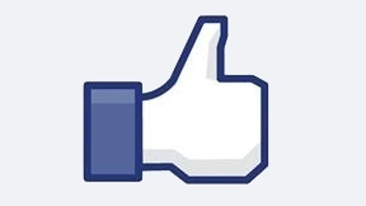 לייק של פייסבוק עם רקע