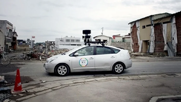 ניידת גוגל סטריט ויו ביפן אחרי הצונאמי