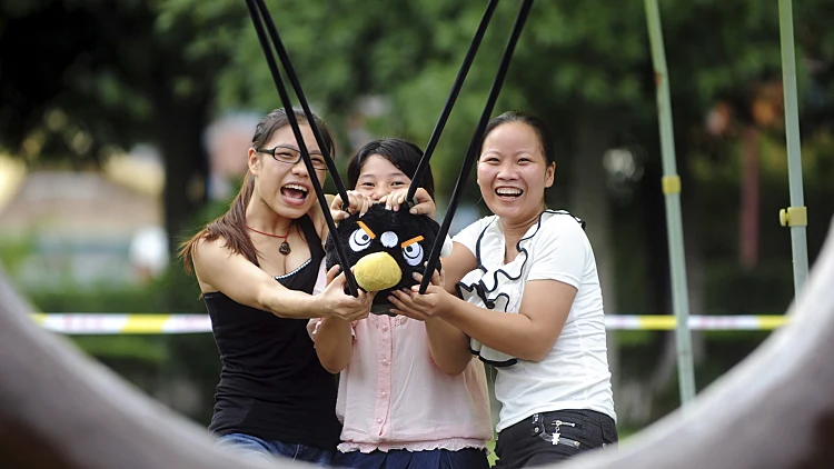 אנגרי בירדס פארק השעשועים בסין