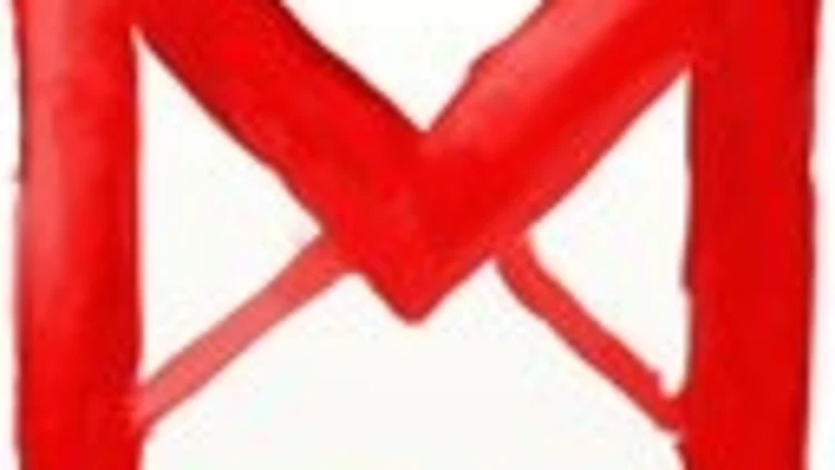 לוגו ג'ימייל, מצויר בצבעי מים