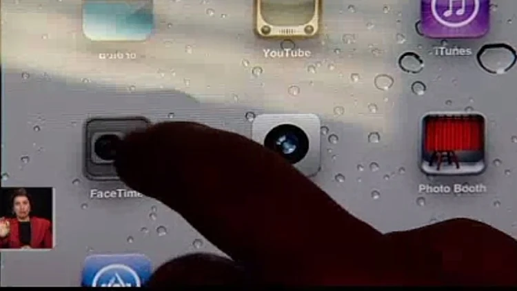 מסך האייפד 2 מקרוב