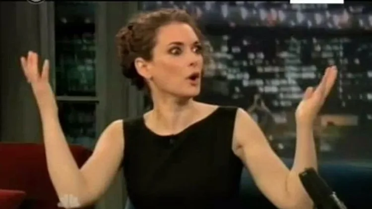 וינונה ריידר בראיון אצל ג'ימי פאלון