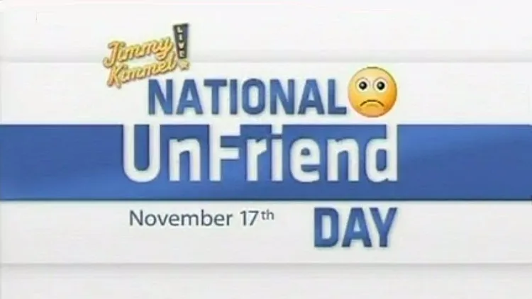 היום הלאומי ללא חברים בפייסבוק, של השדרן ג'ימי קימל