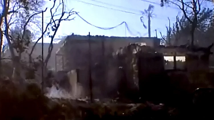 השריפה בכרמל - שריפה בעין הוד