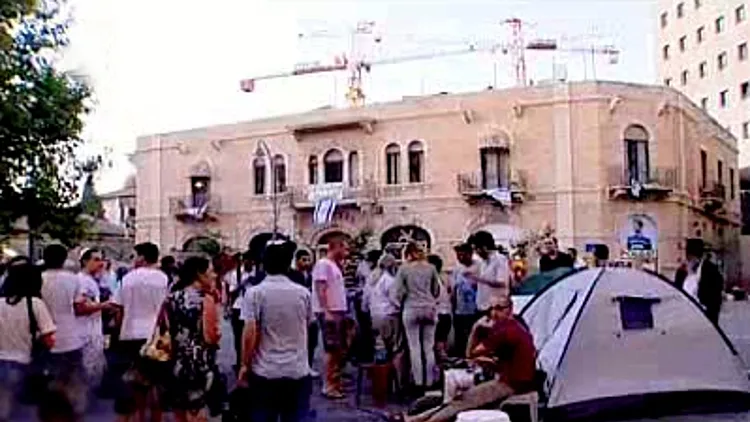 מחאה של תושבי ירושלים על מחירי השכירות הגבוהים
