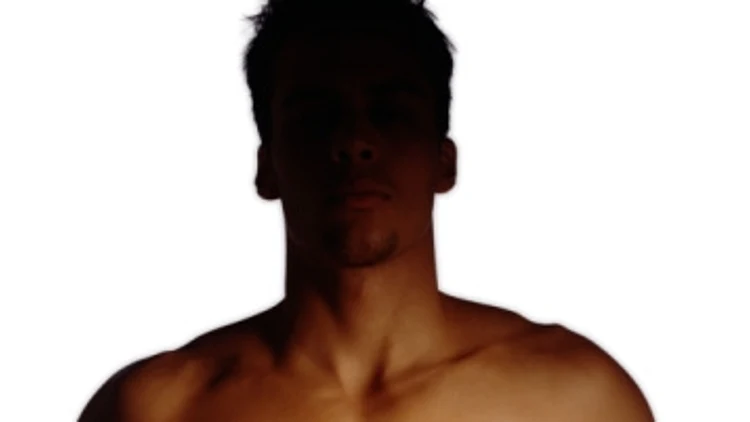 גבר עם קוביות