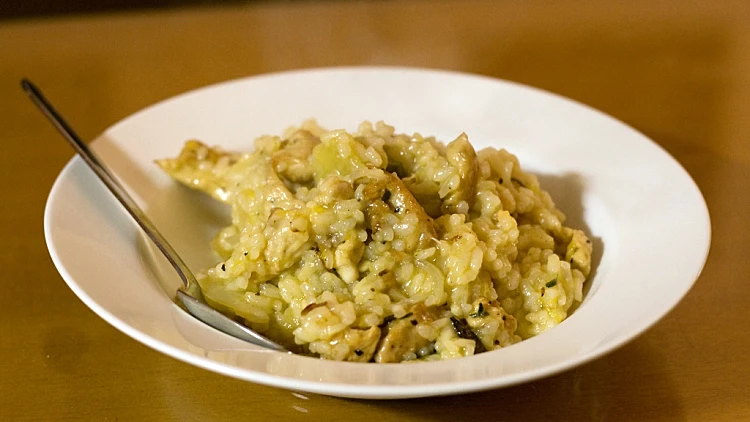 ריזוטו פרגיות ופטריות