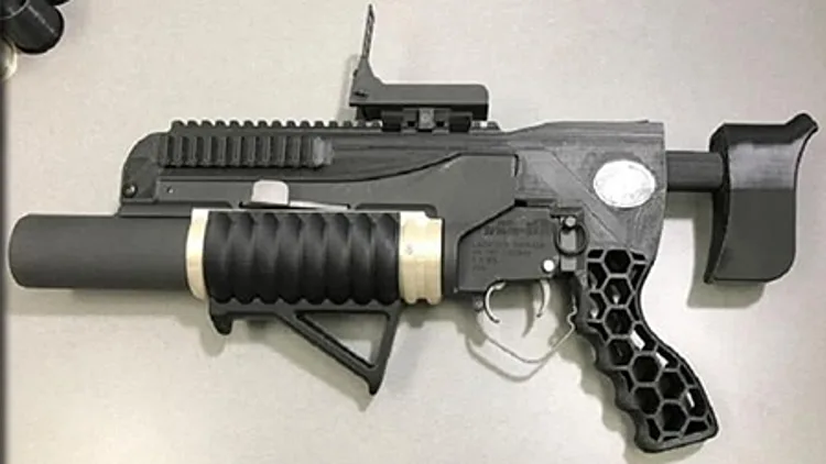 רובה רימונים שהודפס תלת מימד