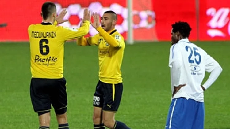 אלירן עטר והאריס מדוניאנין חוגגים