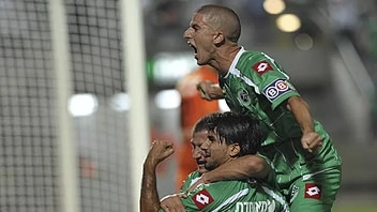 שחקני חיפה חוגגים