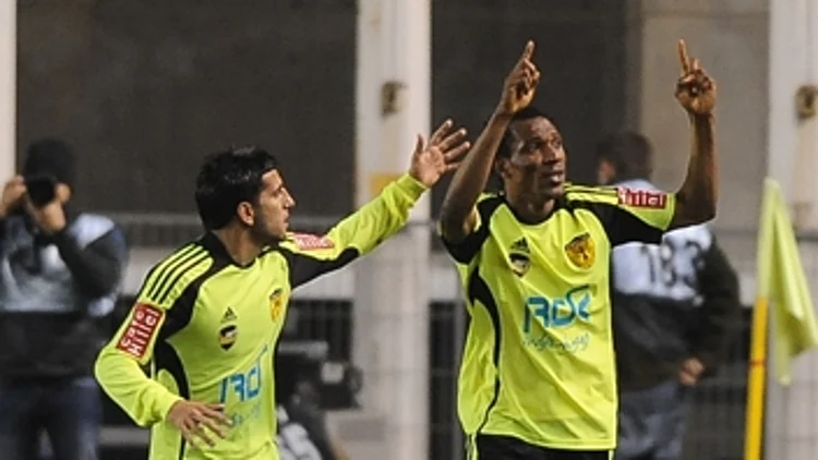 יבואה חוגג שער ניצחון מול הפועל תל אביב