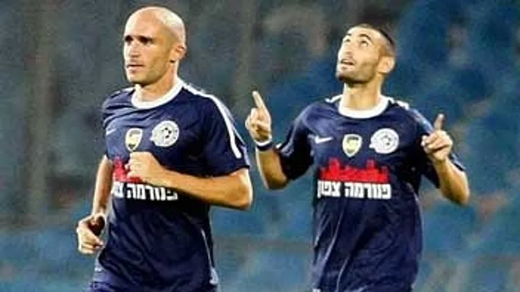 עומר גולן ואורי אוזן במדי מכבי פתח תקוה