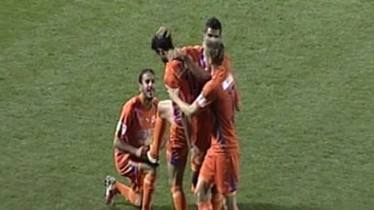 שחקני הפועל ראשון לציון חוגגים