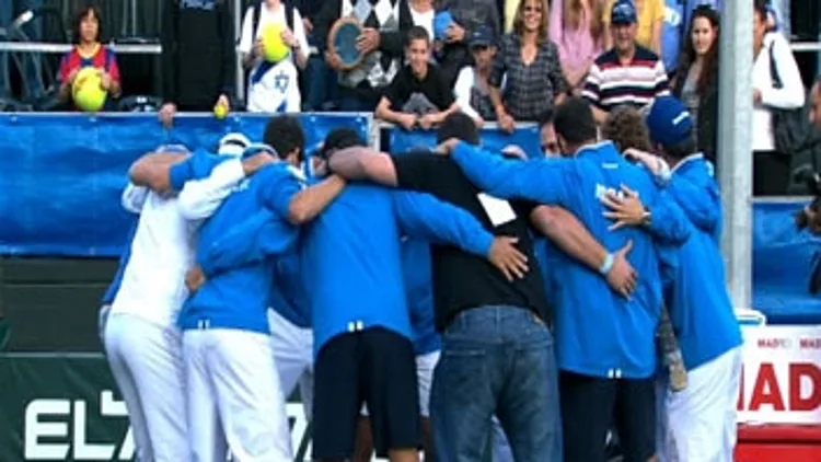 נבחרת הדייויס של ישראל חוגגת