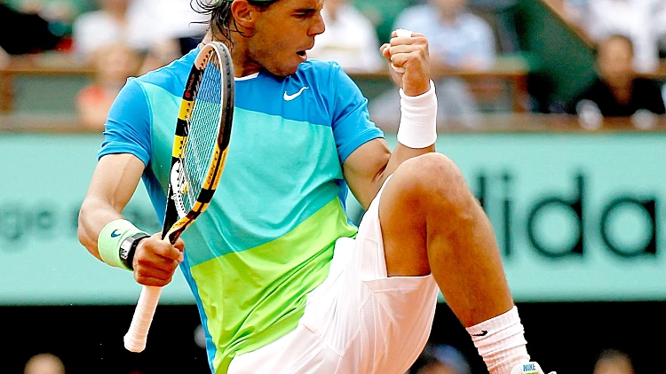 רפאל נדאל חוגג ברולאן גארוס
