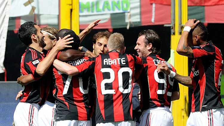 שחקני מילאן חוגגים