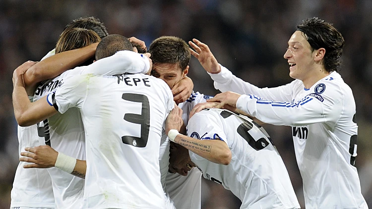 שחקני ריאל מדריד חוגגים