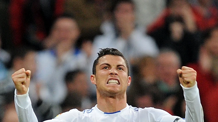 כריסטיאנו רונאלדו חוגג כיבוש שער