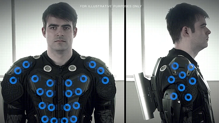 תמונה של החליפה מפרויקט ARAIG