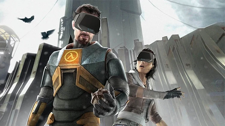 Half-Life 2 עם משקפי Oculus Rift