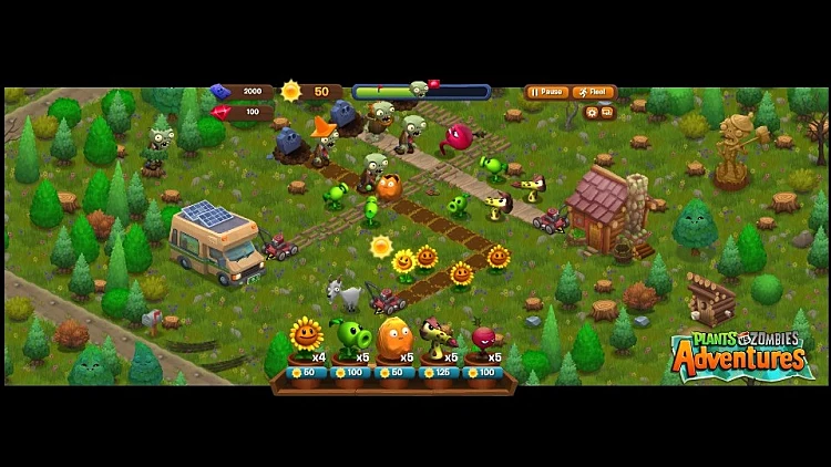 תמונה מהמשחק Plants vs Zombies Adventures