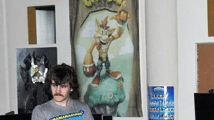 הדמות Crash Bandicoot בעיצוב חדש באולפני מפתחת המשחקים Vicarious Visions