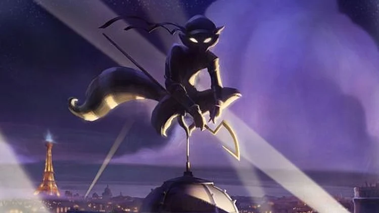 תמונה מהמשחק. תמונה של דביבון מצוייר על מקל על גג בניין