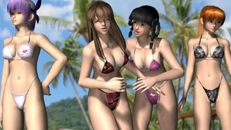 בנות מהמשחק בבגדי ים