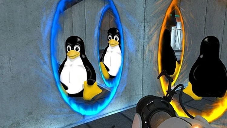 הפינגווין של לינוקס ב-Portal 2