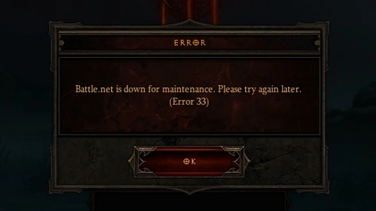 הודעת שגיאה מהמשחק