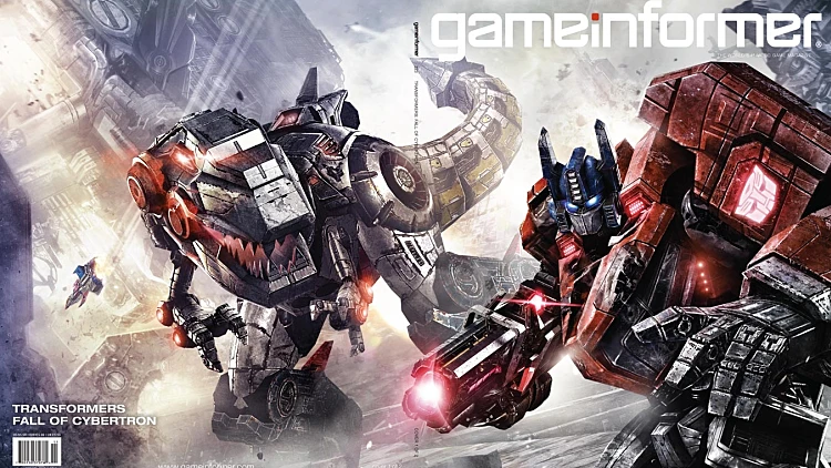 עטיפה של מגזין gameinformer ל-Transformers: Fall of Cybertron