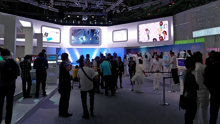 דוכן התצוגה של נינטנדו בגיימסקום 2011