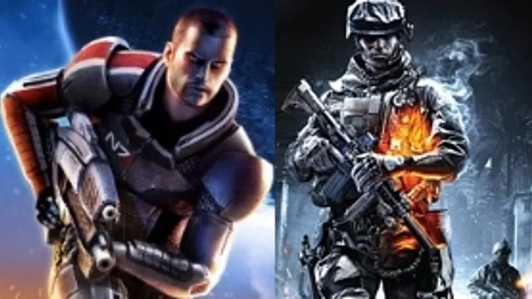 אילוסטרציה של Battlefield 3 ו-Mass Effect 2