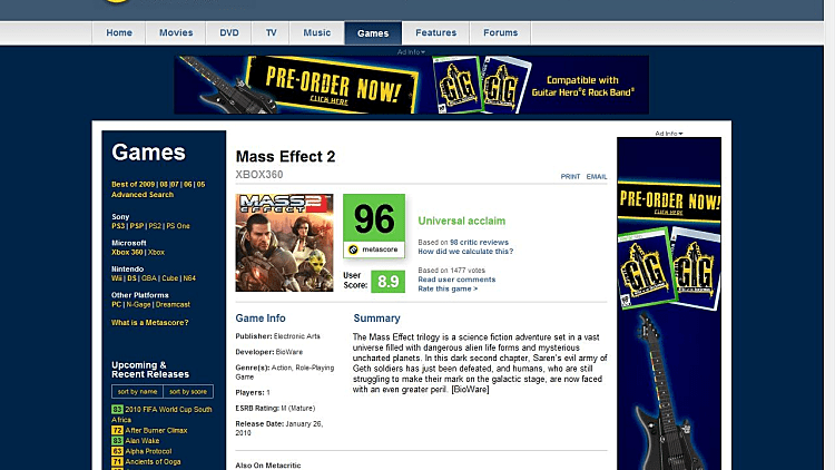 צילום מסך מתוך האתר Metacritic