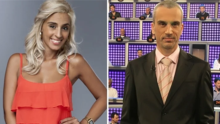 על הסט של התוכנית "1 נגד מאה"