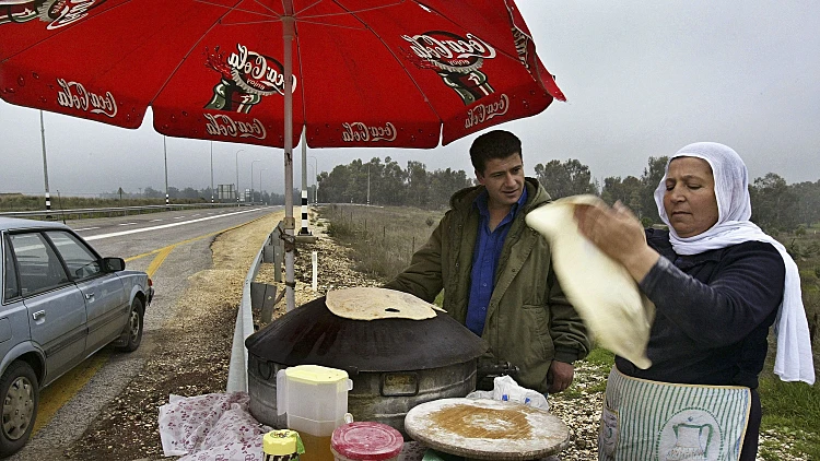 פיתה דרוזית. תמונה מ-2004