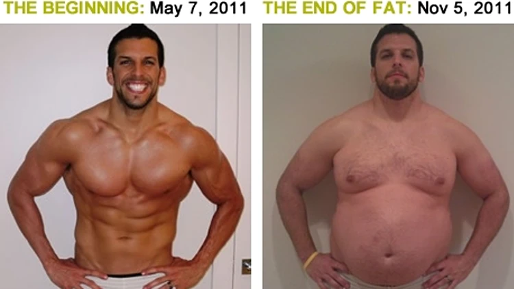 מאמן כושר שהשמין בכוונה