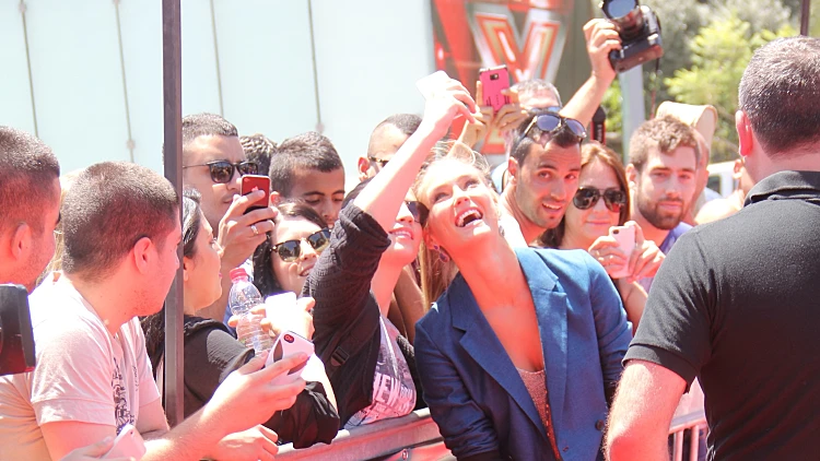 סוגה עילית: בר רפאלי מגיעה לצילומי אקס פקטור