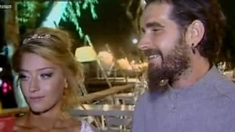 גאלה קוגן ובעלה גל קליימן בחתונתם