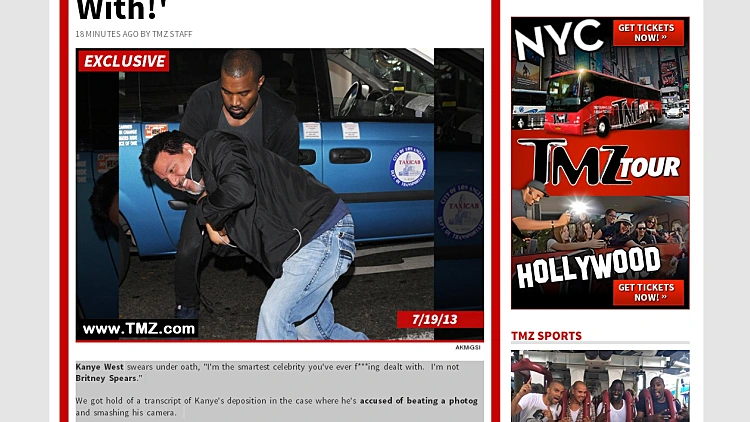 קניה ווסט מתוך TMZ