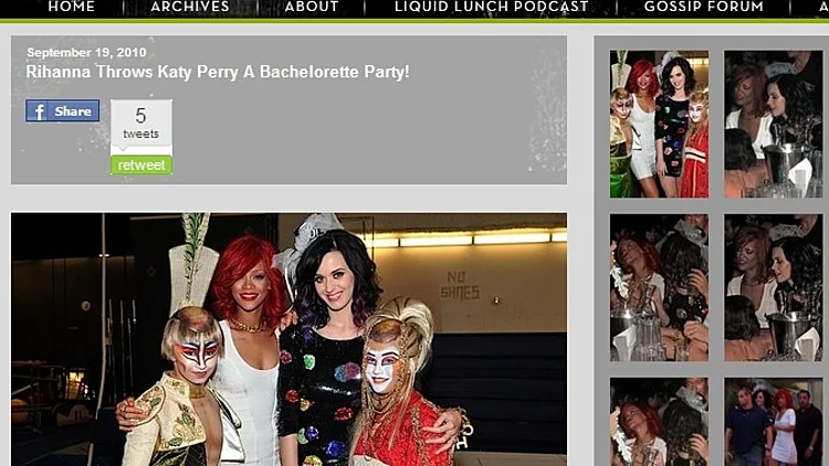 קייטי פרי וריהאנה במסיבת רווקות