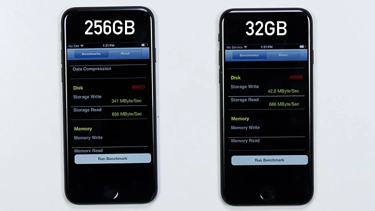 השוואת מהירות אייפונים