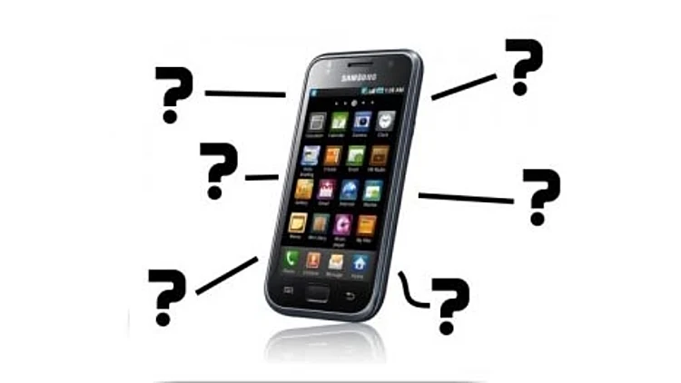 סמארטפון עם סימני שאלה