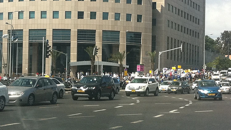 הפגנה של גמלאים בתל אביב