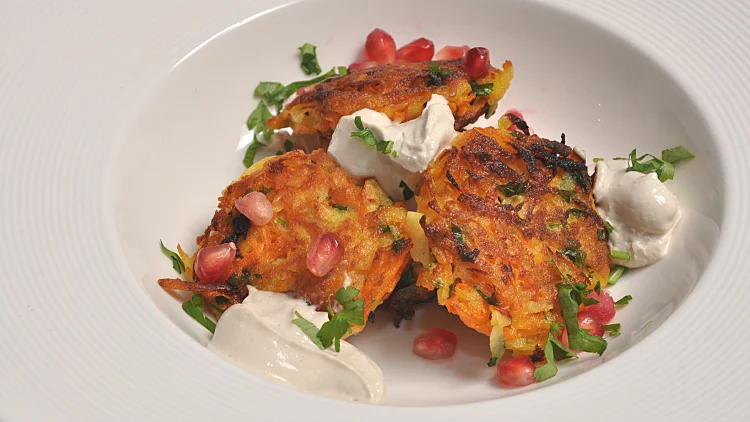 לביבות דג סנים עם ארטישוק ירושלמי - מסעדת לארא