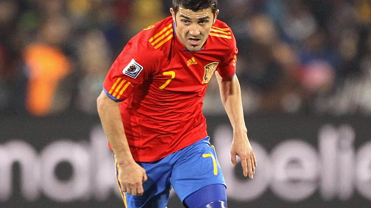 דויד וייה במדי נבחרת ספרד